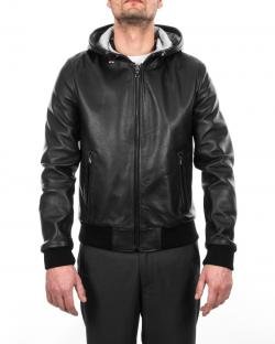 Hooded Bomber Jacket Men