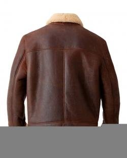 Brown Mens Aviator Jacket