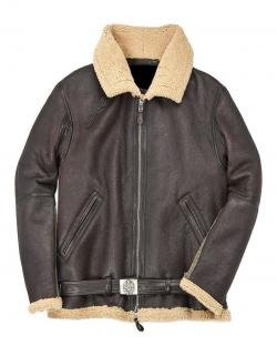 Men RAF Fighter Dark Brown Bomber Jacket