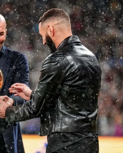Karim Benzema Football Qatar World Cup Genuine Leather Jacket