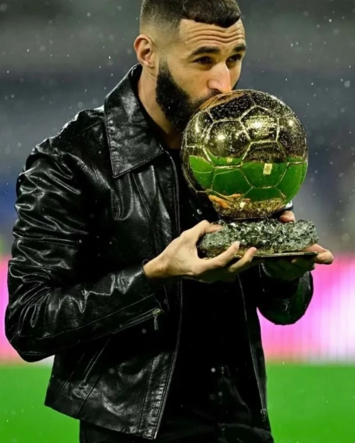 Karim Benzema Qatar World Cup Leather Jacket for Football Fans