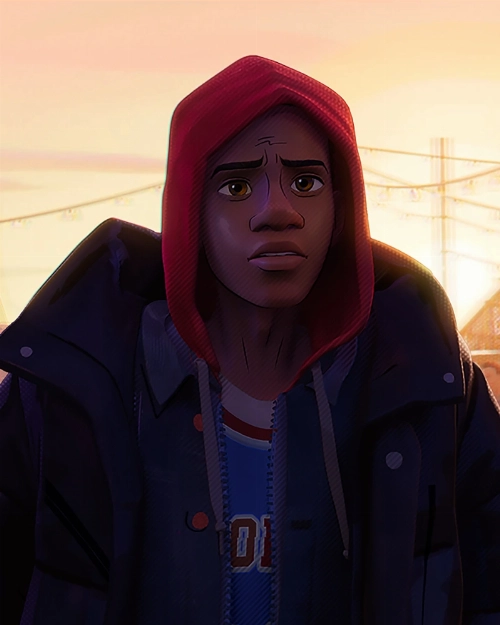 Across the Spider-Verse Black Puffer Jacket  Miles Morales Cosplay Outfit