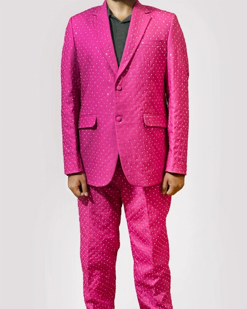 Ryan Gosling Pink Formal Suit  Bold & Trendsetting Design