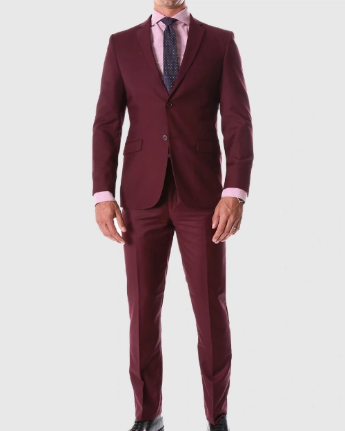 Simu Liu Stylish Maroon Suit  Red Carpet Award Fashion