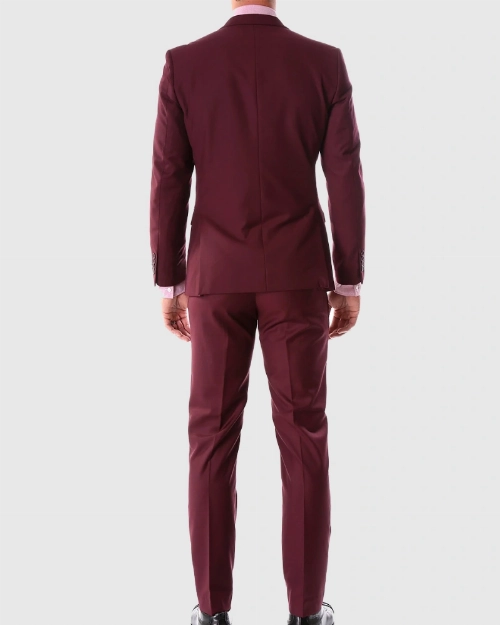 Simu Liu Red Carpet Maroon Suit  Bold & Elegant Award Style
