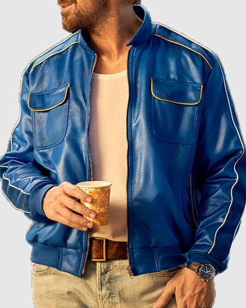 Replica The Chase for Carrera Leather Jacket Inspired by Ryan Gosling