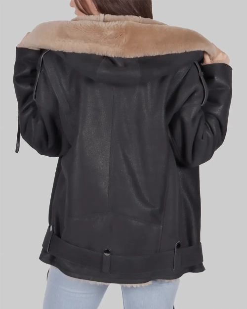 Classic Black B-3 Bomber Jacket for Women  Debra Clearance Event