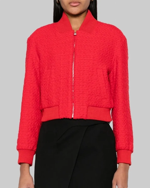 Elegant Red Wool Jacket by Kamryn Titus for Women
