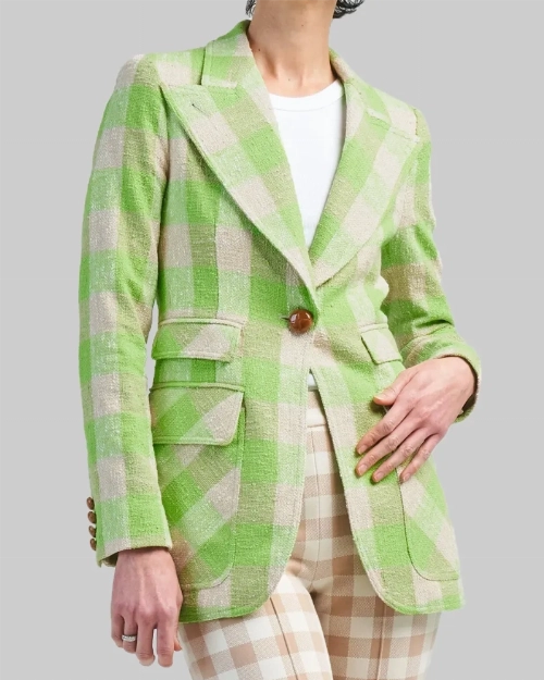 Valeria Women’s Plaid Blazer  Fashionable Everyday Outerwear