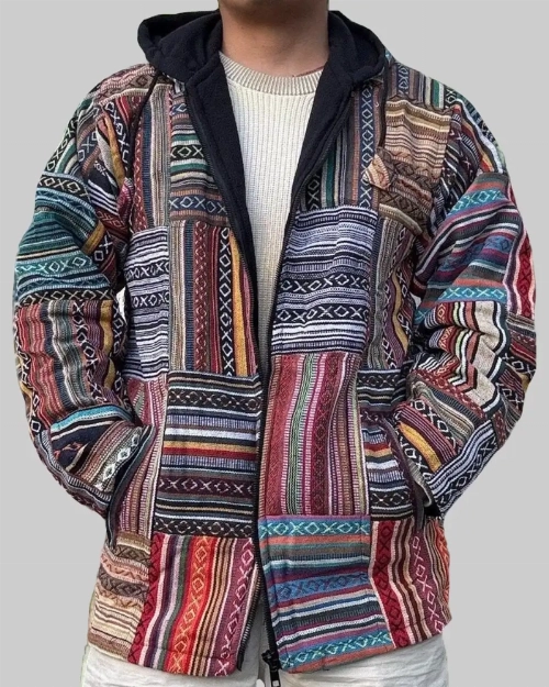 Men’s Grant Retro Hooded Jacket  Classic Hippie Vibes