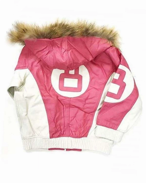 Statement Pink Hooded Jacket  8 Ball Street Style