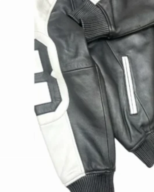 Trendy Black & White 8 Ball Bomber Jacket  Edgy Streetwear Look