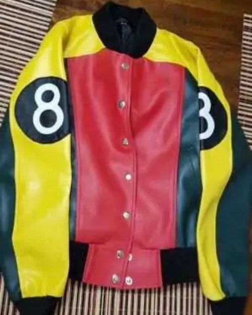 Premium Leather 8 Ball Pool Jacket for Women  Modern Street Look