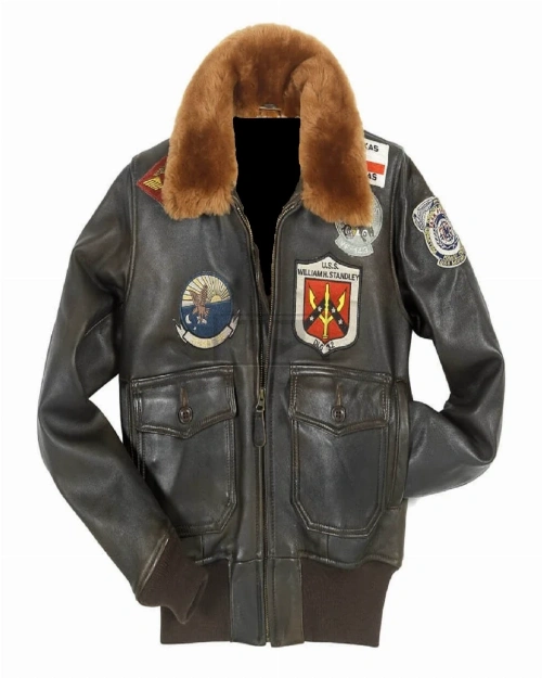 Women Top Gun Shearling Jacket - image 3