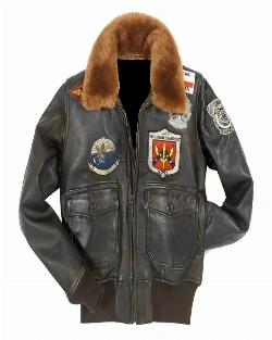 Women Top Gun Shearling Jacket - image 3