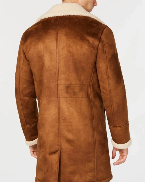 Men's Faux Shearling Overcoat - image 2