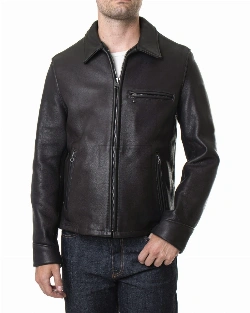 Men's Black Real Leather Rider Jacket - image 1