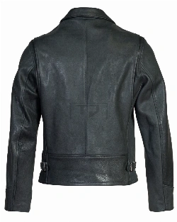 Men's Black Real Leather Rider Jacket - image 6