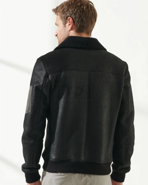 Men's Black B3 Bomber Jacket - image 3