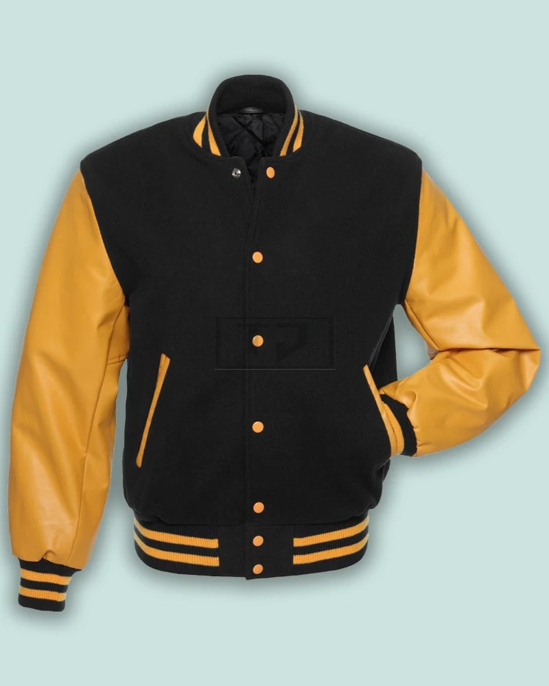 BUY Black & Gold Varsity Jacket [8 OFF] TorseJackets