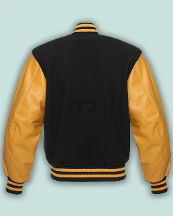Black & Gold Varsity Jacket - image 2