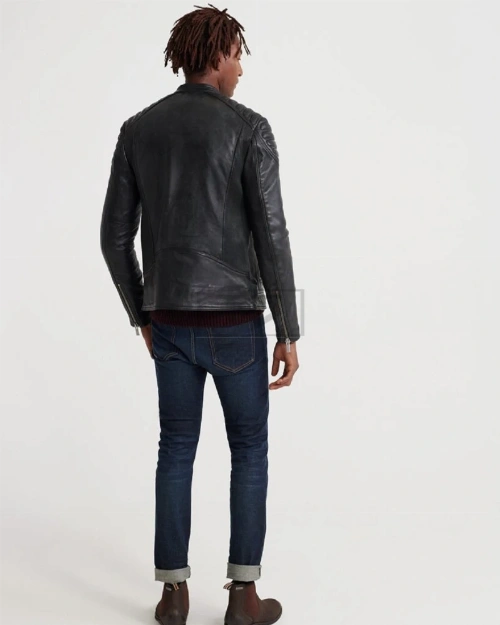 City Racer Leather Jacket For Men - image 2