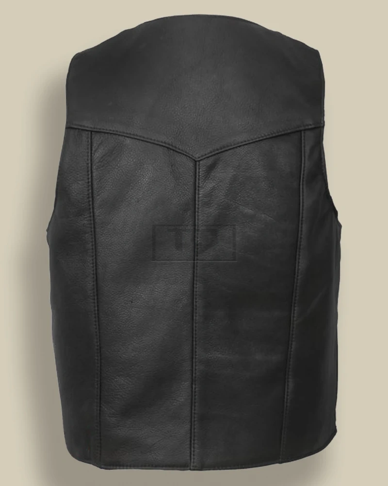 Men Premium Leather Vest - image 2