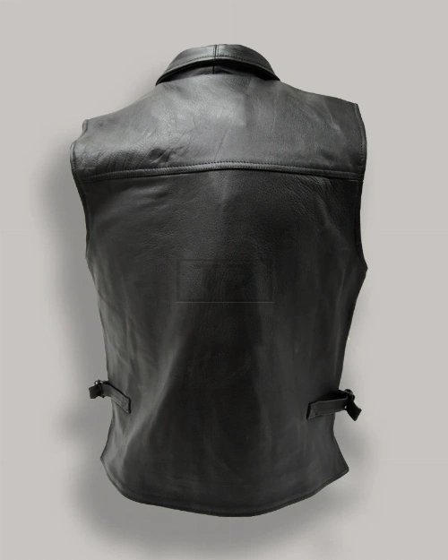 Men Fight Club Leather Vest - image 2