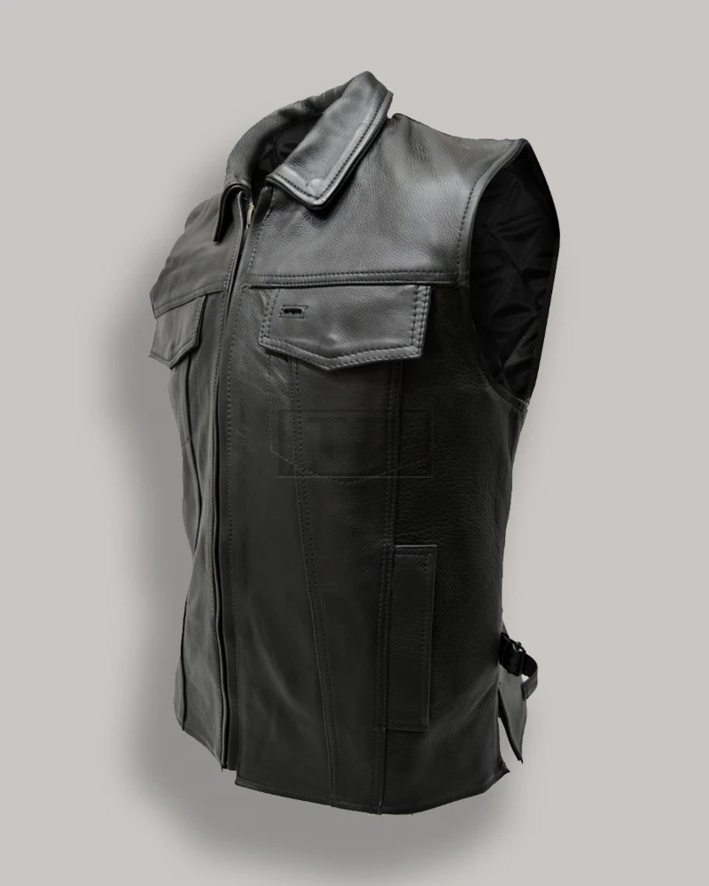 Men Fight Club Leather Vest - image 3