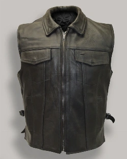 Men Fight Club Leather Vest - image 1