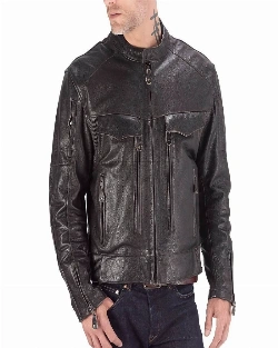 Men Classic Motorcycle Jacket - image 3