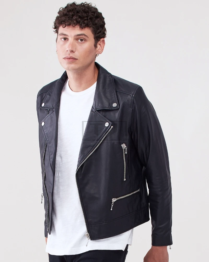 Black Leather Jacket For Men - image 1