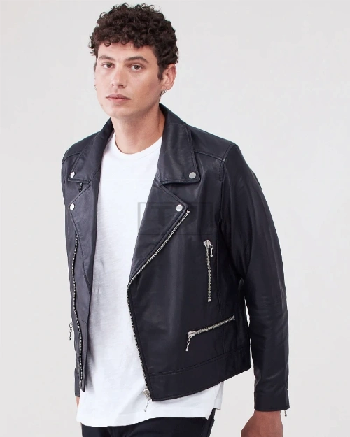 Black Leather Jacket For Men - image 1