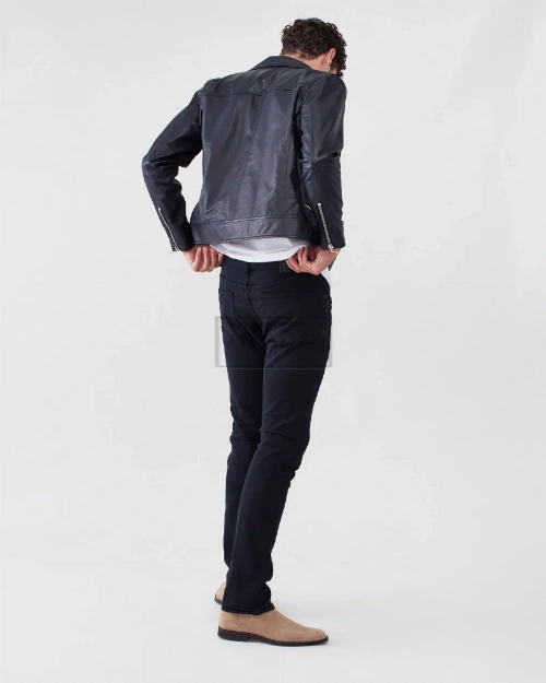 Black Leather Jacket For Men - image 2