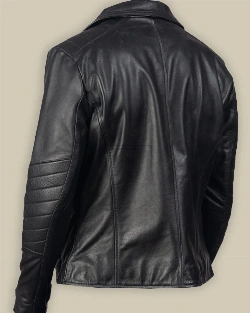 Men Pitch Black Leather Jacket - image 2