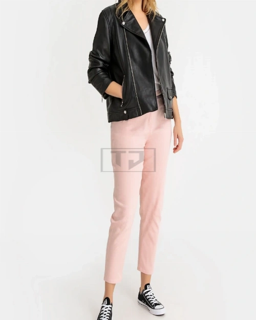Black Leather Jacket For Women - image 1