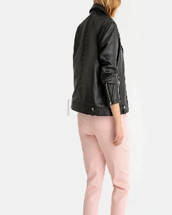 Black Leather Jacket For Women - image 2