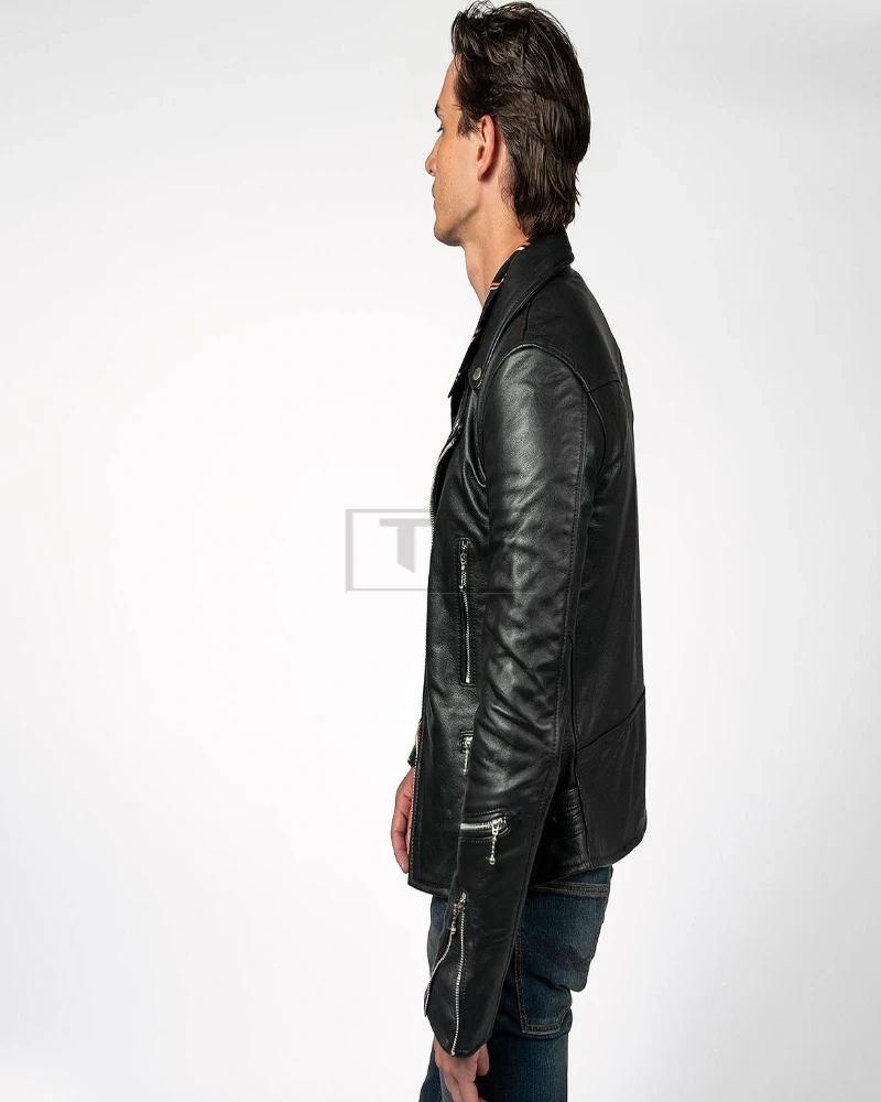 Stunning Black Jacket For Men - image 4