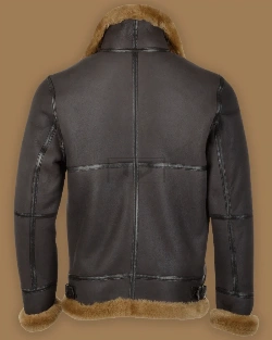 Men Black RAF Pilot Jacket - image 2