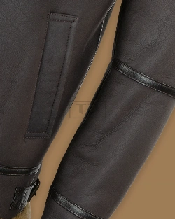 Men Black RAF Pilot Jacket - image 4