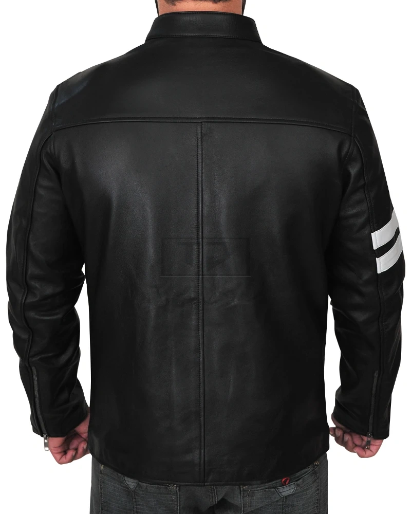 Men Driver Slim Fit Leather Jacket - image 2