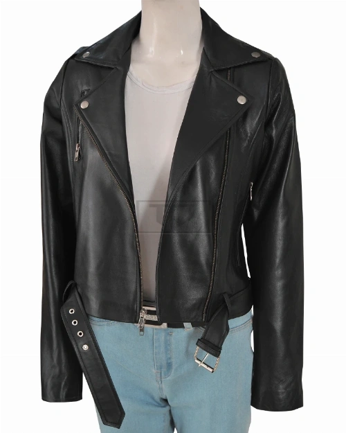 Women Cry Baby Leather Jacket - image 5