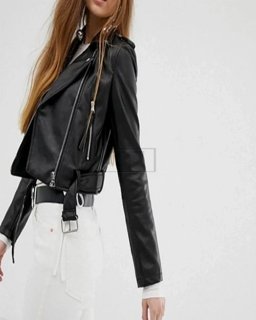 Stylish Biker Jacket For Women - image 1