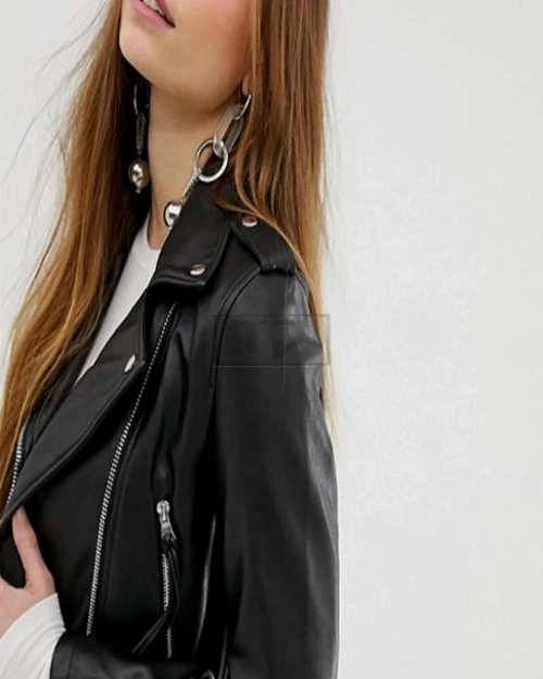Stylish Biker Jacket For Women - image 3