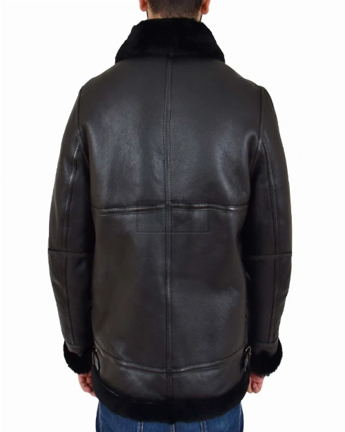 Men Black B3 Aviator Jacket - image 2
