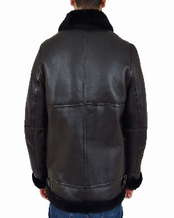 Men Black B3 Aviator Jacket - image 2