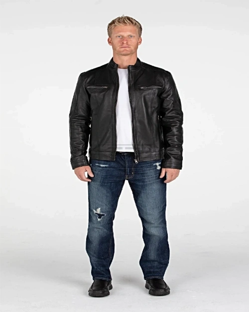 Men Dull Black Jacket - image 1