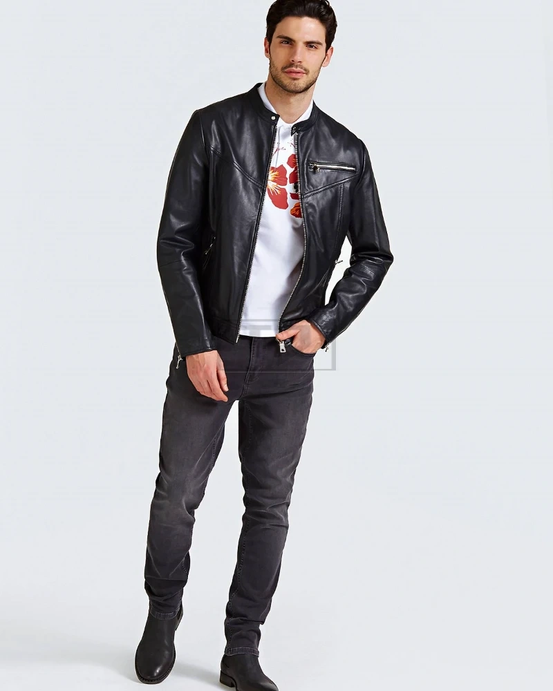 Men's Modern Leather Jacket - image 1
