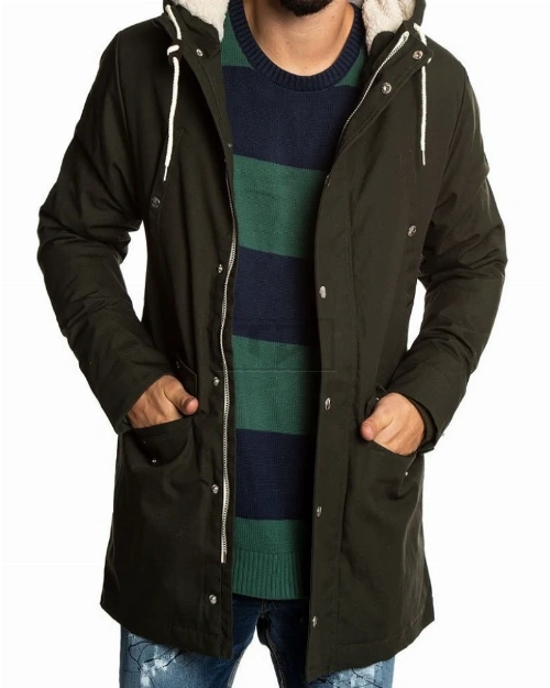 Men Green Hoodie Jacket - image 1