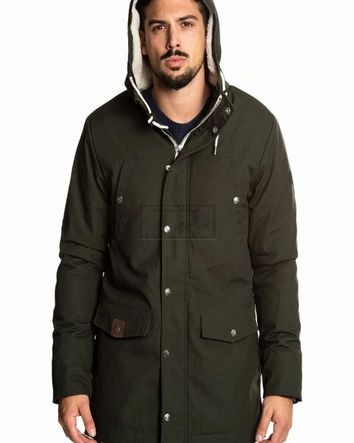 Men Green Hoodie Jacket - image 3